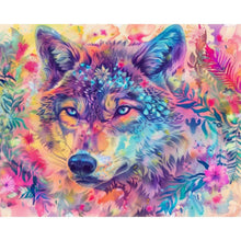 Load image into Gallery viewer, Colorful Wolf 50*40CM(Picture) Full Square Drill Diamond Painting