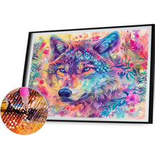 Load image into Gallery viewer, Colorful Wolf 50*40CM(Picture) Full Square Drill Diamond Painting