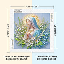 Load image into Gallery viewer, The Virgin Mary 30*30CM(Canvas) Partial Special Shaped Drill Diamond Painting
