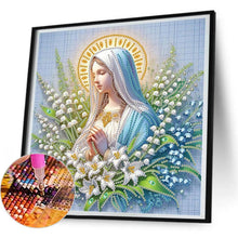 Load image into Gallery viewer, The Virgin Mary 30*30CM(Canvas) Partial Special Shaped Drill Diamond Painting