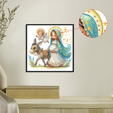 Load image into Gallery viewer, The Virgin Mary 30*30CM(Canvas) Partial Special Shaped Drill Diamond Painting