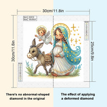 Load image into Gallery viewer, The Virgin Mary 30*30CM(Canvas) Partial Special Shaped Drill Diamond Painting