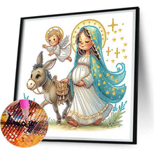 Load image into Gallery viewer, The Virgin Mary 30*30CM(Canvas) Partial Special Shaped Drill Diamond Painting