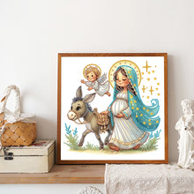 Load image into Gallery viewer, The Virgin Mary 30*30CM(Canvas) Partial Special Shaped Drill Diamond Painting