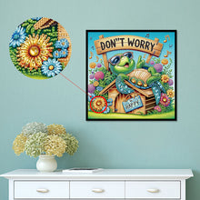Load image into Gallery viewer, Funny Turtle 30*30CM(Canvas) Partial Special Shaped Drill Diamond Painting
