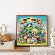 Load image into Gallery viewer, Funny Turtle 30*30CM(Canvas) Partial Special Shaped Drill Diamond Painting