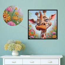Load image into Gallery viewer, Funny Giraffe 30*30CM(Canvas) Partial Special Shaped Drill Diamond Painting