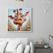 Load image into Gallery viewer, Funny Giraffe 30*30CM(Canvas) Partial Special Shaped Drill Diamond Painting