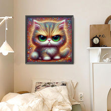 Load image into Gallery viewer, Big-Eyed Cat 30*30CM(Canvas) Full Round Drill Diamond Painting