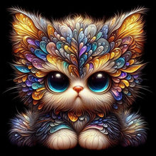 Load image into Gallery viewer, Big-Eyed Cat 30*30CM(Canvas) Full Round Drill Diamond Painting
