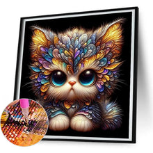 Load image into Gallery viewer, Big-Eyed Cat 30*30CM(Canvas) Full Round Drill Diamond Painting