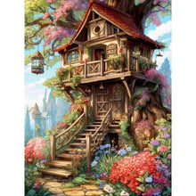 Load image into Gallery viewer, Forest Cabin 30*40CM(Canvas) Full Round Drill Diamond Painting