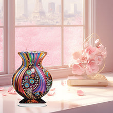 Load image into Gallery viewer, 2D Flat Print Artistic Vase DIY Desktop Diamond Art Kits Double-Sided for Table