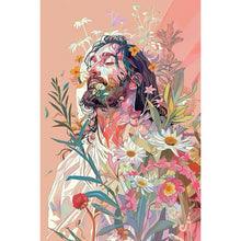 Load image into Gallery viewer, Geometric Jesus 40*60CM(Canvas) Full Round Drill Diamond Painting