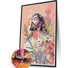 Load image into Gallery viewer, Geometric Jesus 40*60CM(Canvas) Full Round Drill Diamond Painting