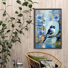 Load image into Gallery viewer, Blue Flower Bird 40*60CM(Canvas) Full Round Drill Diamond Painting