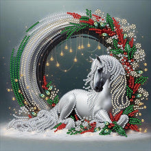 Load image into Gallery viewer, Artistic Horse 30*30CM(Canvas) Partial Special Shaped Drill Diamond Painting