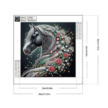 Load image into Gallery viewer, Artistic Horse 30*30CM(Canvas) Partial Special Shaped Drill Diamond Painting