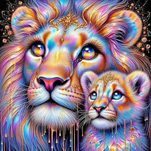 Load image into Gallery viewer, Lion 40*40CM(Canvas) Full Round Drill Diamond Painting
