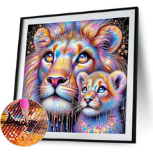 Load image into Gallery viewer, Lion 40*40CM(Canvas) Full Round Drill Diamond Painting