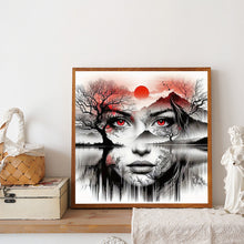 Load image into Gallery viewer, Human Face Silhouette Scenery 40*40CM(Canvas) Full Round Drill Diamond Painting