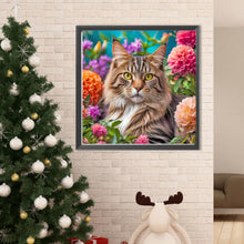 Load image into Gallery viewer, Cat 50*50CM(Canvas) Full Round Drill Diamond Painting