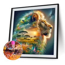 Load image into Gallery viewer, Lion 50*50CM(Canvas) Full Round Drill Diamond Painting