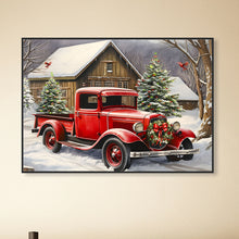 Load image into Gallery viewer, Red Classic Car 40*30CM(Canvas) Full Round Drill Diamond Painting