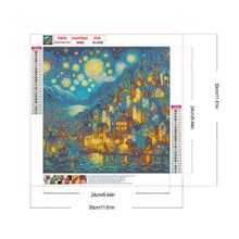 Load image into Gallery viewer, Seaside Town 30*30CM(Canvas) Full Round Drill Diamond Painting