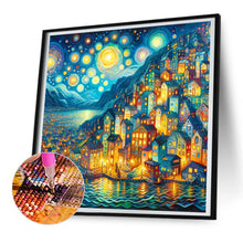 Load image into Gallery viewer, Seaside Town 30*30CM(Canvas) Full Round Drill Diamond Painting