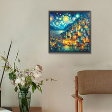 Load image into Gallery viewer, Seaside Town 30*30CM(Canvas) Full Round Drill Diamond Painting