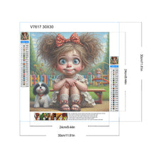 Load image into Gallery viewer, Groom And Girl In The Yard 30*30CM(Canvas) Full Round Drill Diamond Painting