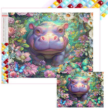 Load image into Gallery viewer, Hippopotamus 40*30CM(Picture) Full Square Drill Diamond Painting