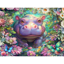 Load image into Gallery viewer, Hippopotamus 40*30CM(Picture) Full Square Drill Diamond Painting