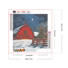 Load image into Gallery viewer, Snowy House 30*30CM(Canvas) Full Round Drill Diamond Painting