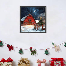 Load image into Gallery viewer, Snowy House 30*30CM(Canvas) Full Round Drill Diamond Painting