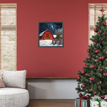 Load image into Gallery viewer, Snowy House 30*30CM(Canvas) Full Round Drill Diamond Painting