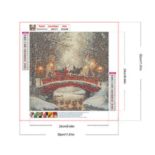 Load image into Gallery viewer, Snowy Bridge 30*30CM(Canvas) Full Round Drill Diamond Painting