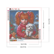 Load image into Gallery viewer, Big-Eyed Girl 40*40CM(Canvas) Full Round Drill Diamond Painting