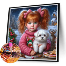 Load image into Gallery viewer, Big-Eyed Girl 40*40CM(Canvas) Full Round Drill Diamond Painting