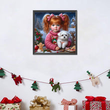 Load image into Gallery viewer, Big-Eyed Girl 40*40CM(Canvas) Full Round Drill Diamond Painting