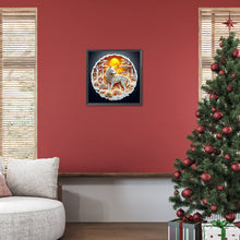 Load image into Gallery viewer, Sunset Wolf 30*30CM(Canvas) Full Round Drill Diamond Painting