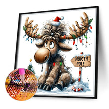 Load image into Gallery viewer, Christmas Elk 30*30CM(Canvas) Full Round Drill Diamond Painting