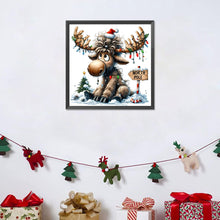 Load image into Gallery viewer, Christmas Elk 30*30CM(Canvas) Full Round Drill Diamond Painting