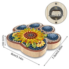 Load image into Gallery viewer, Dog Paw Wooden DIY Bottle Opener Diamond Painting Kit Decorative Kitchen Tool