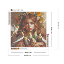 Load image into Gallery viewer, Cute Big-Eyed Girl 40*40CM(Canvas) Full Round Drill Diamond Painting