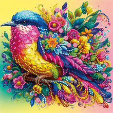 Load image into Gallery viewer, Colorful Birds And Flowers 30*30CM(Canvas) Partial Special Shaped Drill Diamond Painting