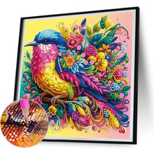Load image into Gallery viewer, Colorful Birds And Flowers 30*30CM(Canvas) Partial Special Shaped Drill Diamond Painting