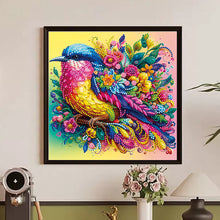 Load image into Gallery viewer, Colorful Birds And Flowers 30*30CM(Canvas) Partial Special Shaped Drill Diamond Painting