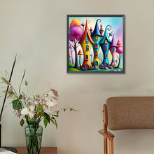 Load image into Gallery viewer, Colorful House 30*30CM(Canvas) Full Round Drill Diamond Painting